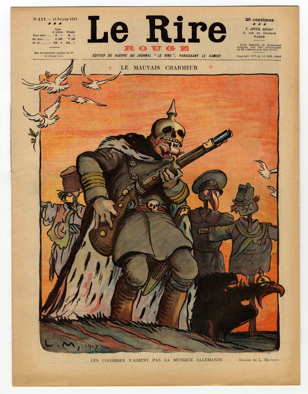 "Le Rire rouge" Kapağı, Renklerde Hiciv by Lucien Metivet