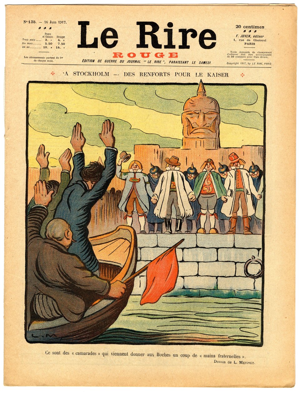 "Le Rire rouge" Kapağı, Renklerde Hiciv by Lucien Metivet