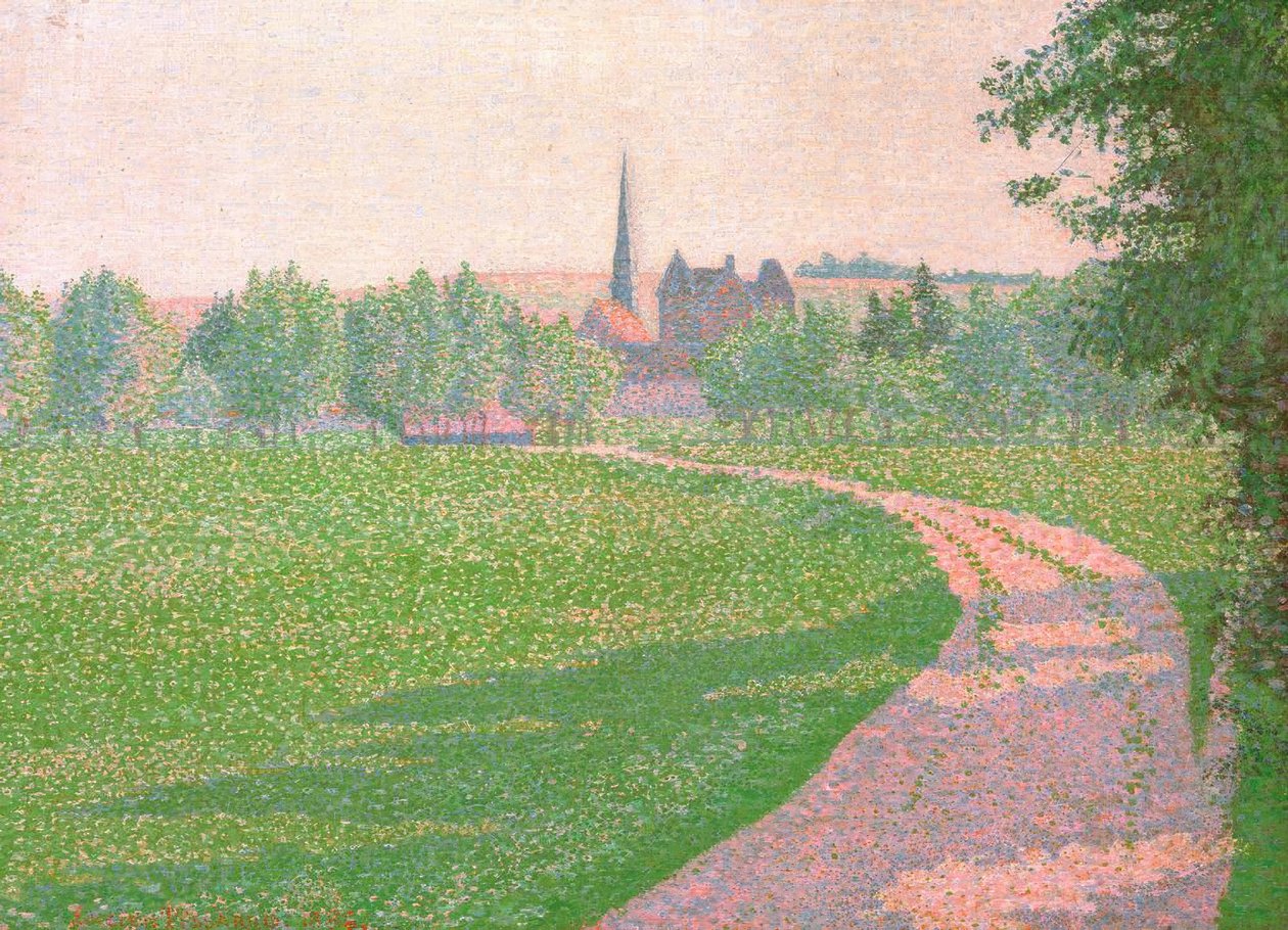 Eragny Kilisesi by Lucien Pissarro