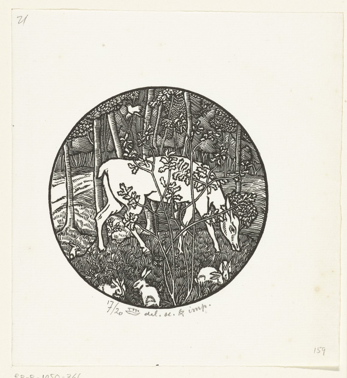 otlayan geyik by Lucien Pissarro