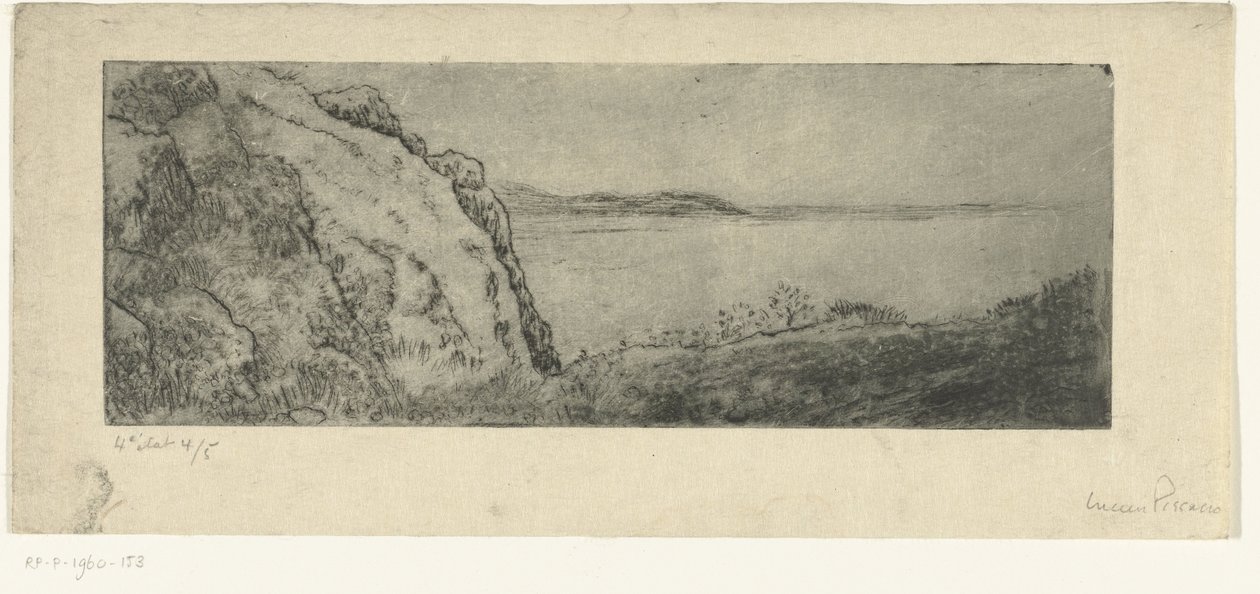 kıyıdaki tepeler by Lucien Pissarro