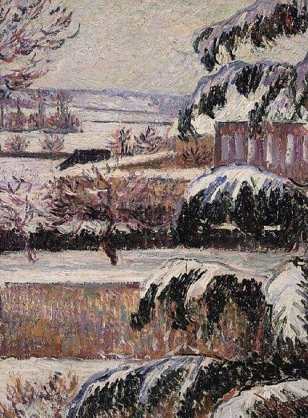 Kar izlenimi, Eragny by Lucien Pissarro