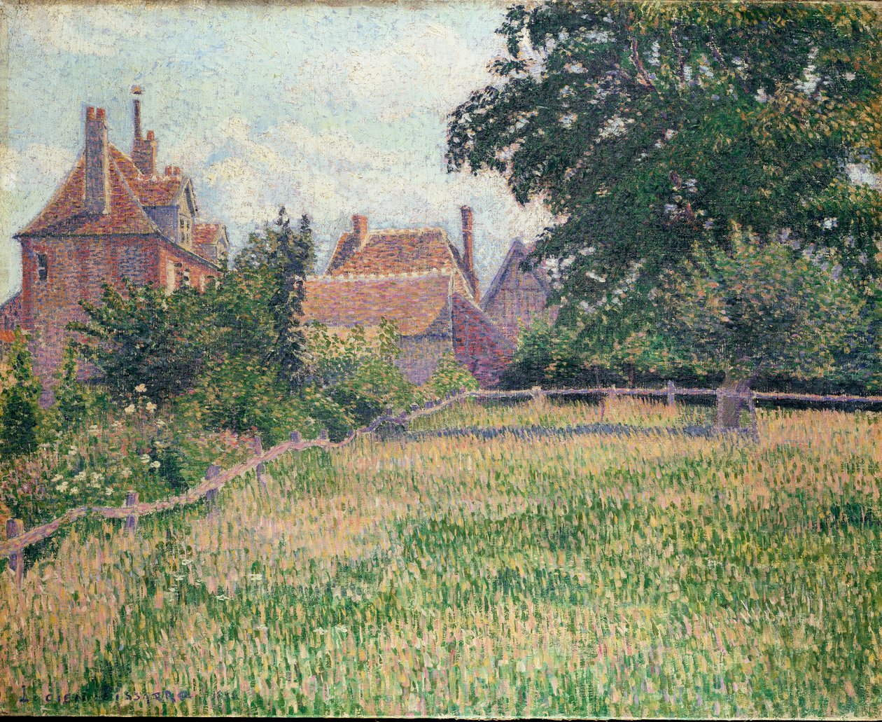 Sağırlar Evi, Eragny, 1886 by Lucien Pissarro