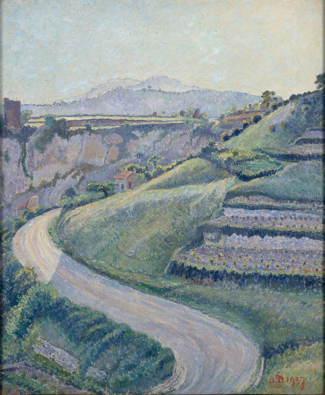 Yeni Yol, Cotignac, 1937 by Lucien Pissarro
