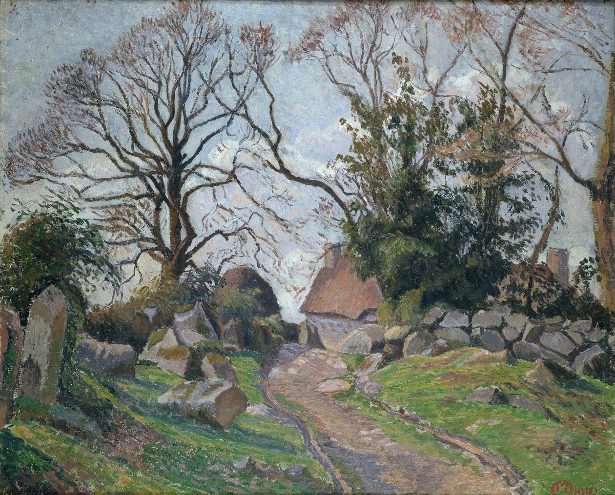 Poulfenc ve Riec, 1910 by Lucien Pissarro