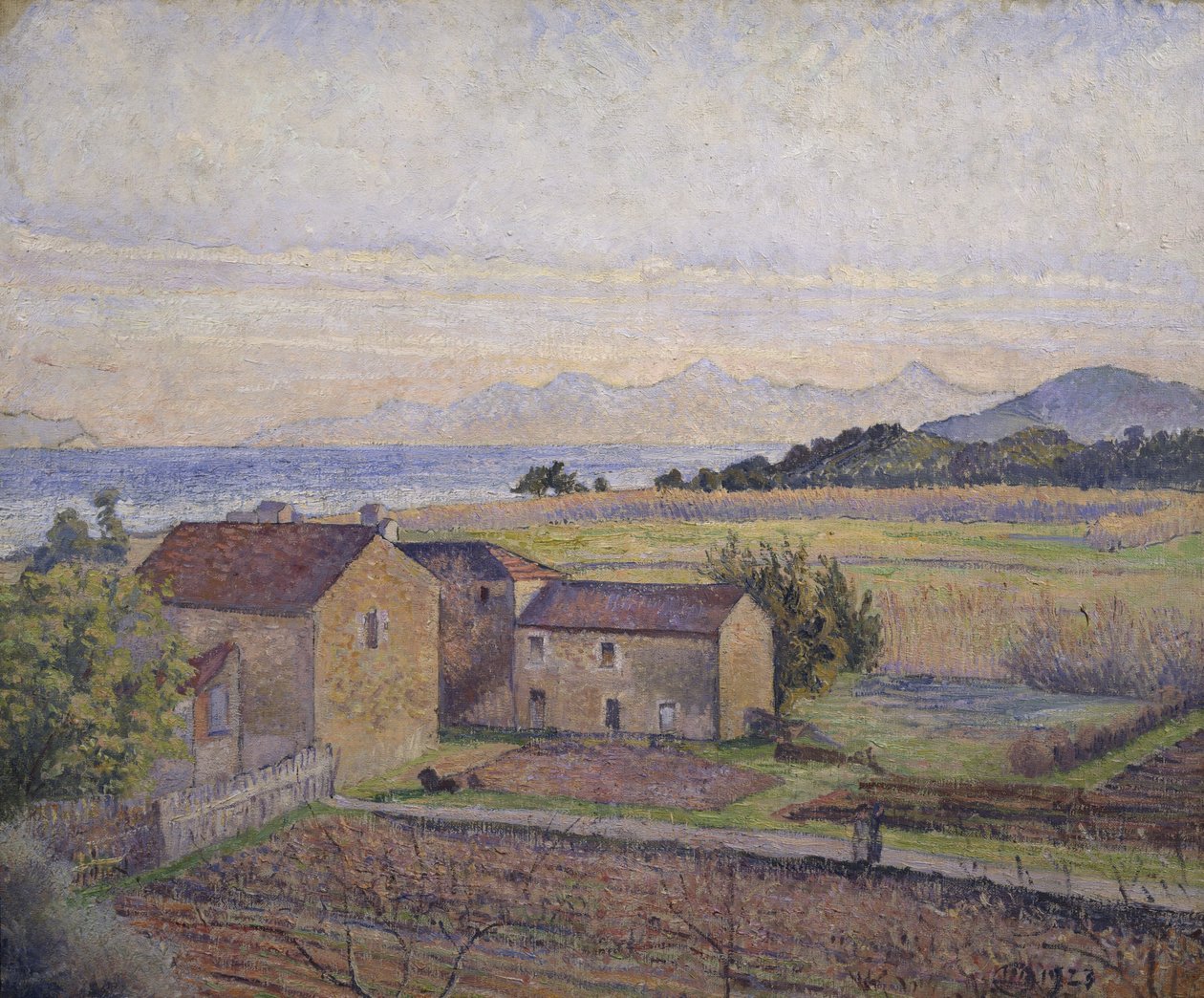Bormes yol kenarı by Lucien Pissarro