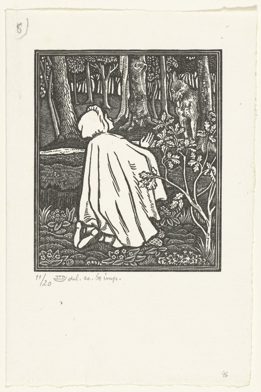 Roodkapje Kırmızı Başlıklı Kız by Lucien Pissarro