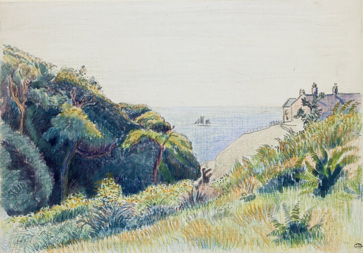 Sahil Güvenlik Evi, Ecclesbourne, 1918 by Lucien Pissarro