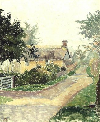 Sisteki Kulübe, Fishpond by Lucien Pissarro