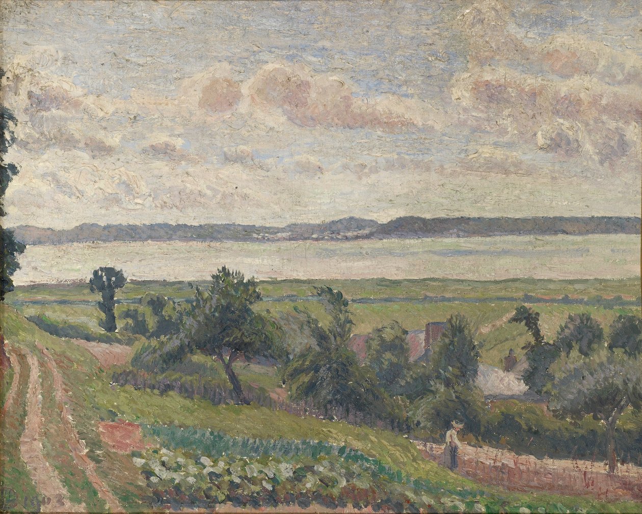 Haliç manzarası, Harfleur, 1903 by Lucien Pissarro