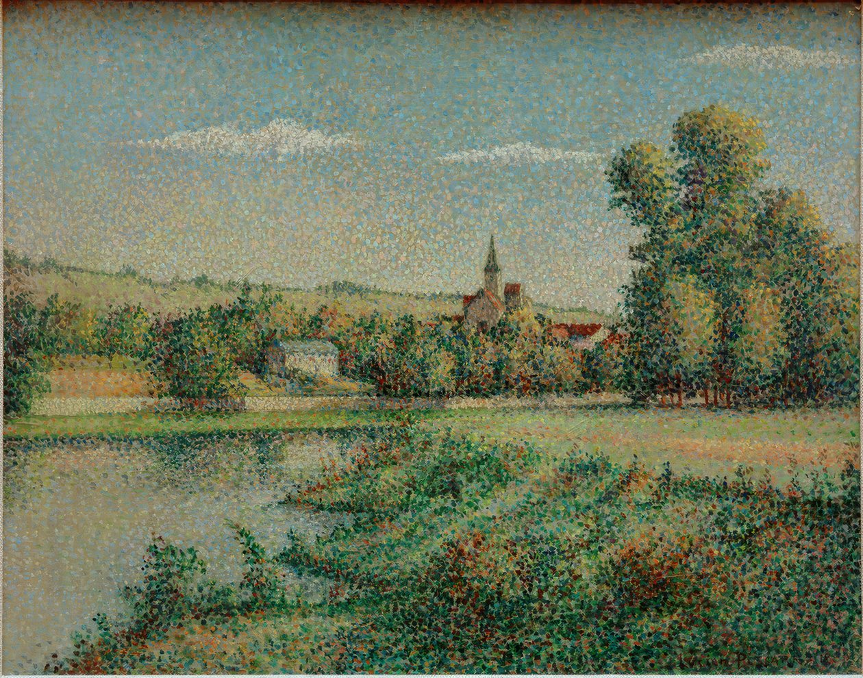 Ile de France köyü by Lucien Pissarro
