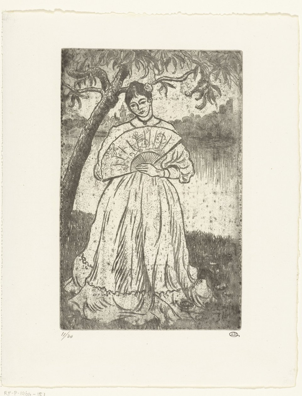 hayranı olan kadın by Lucien Pissarro