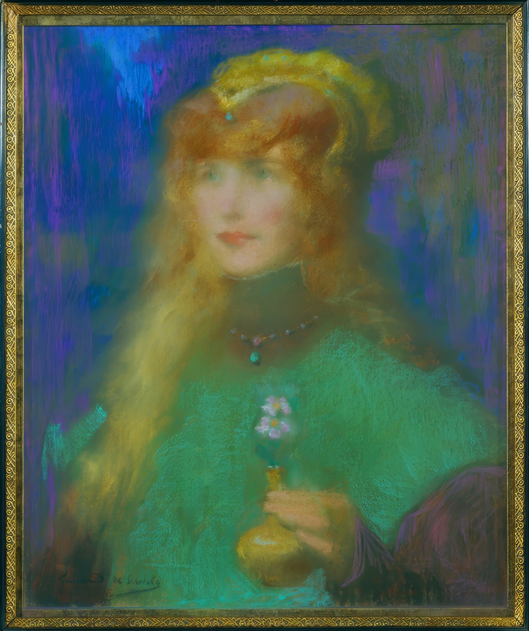 orkide ile prenses by Lucien Victor Guirand de Scevola