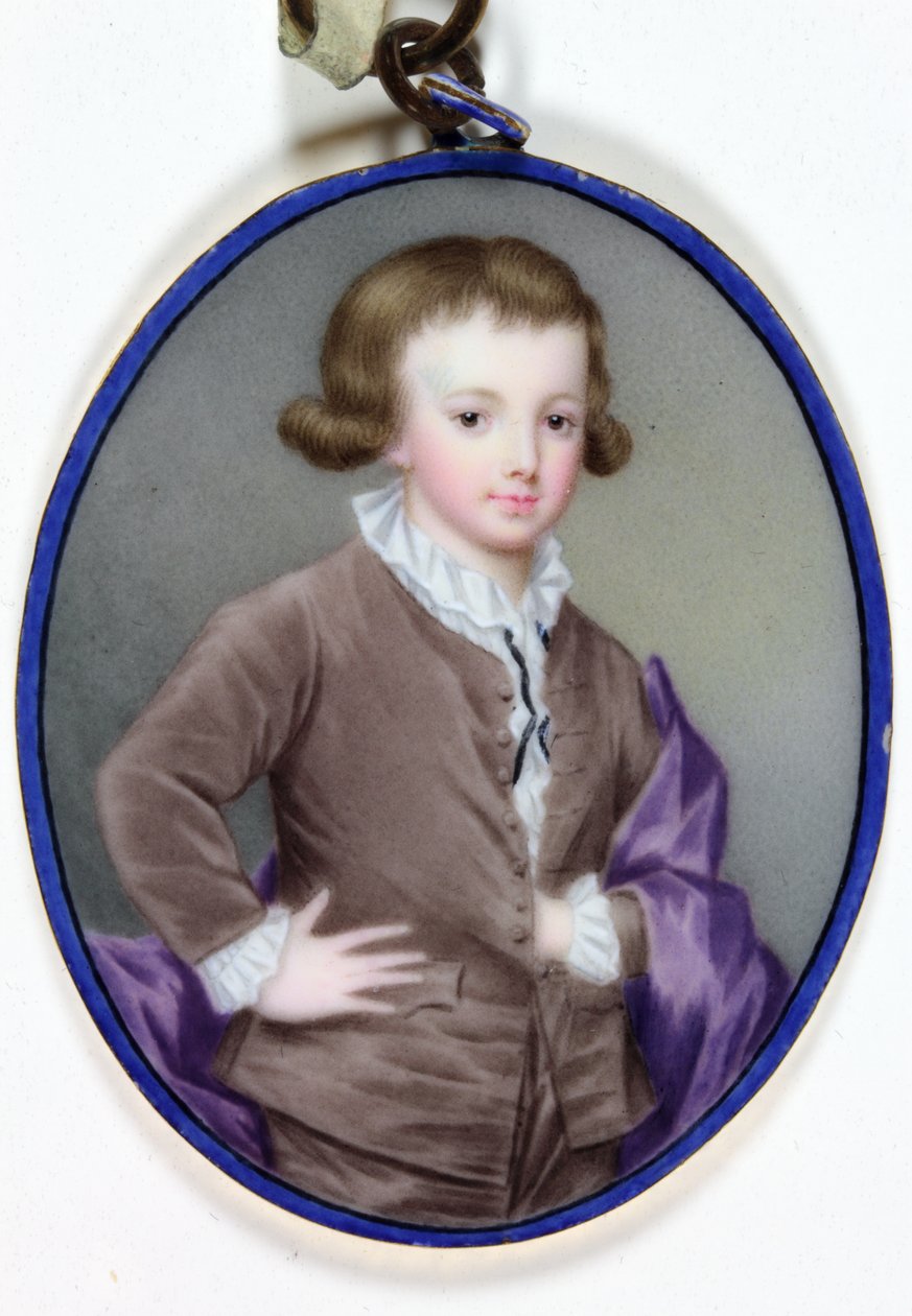 Lord Edward Charles Cavendish Bentinck (emaye) by Lucius Barber