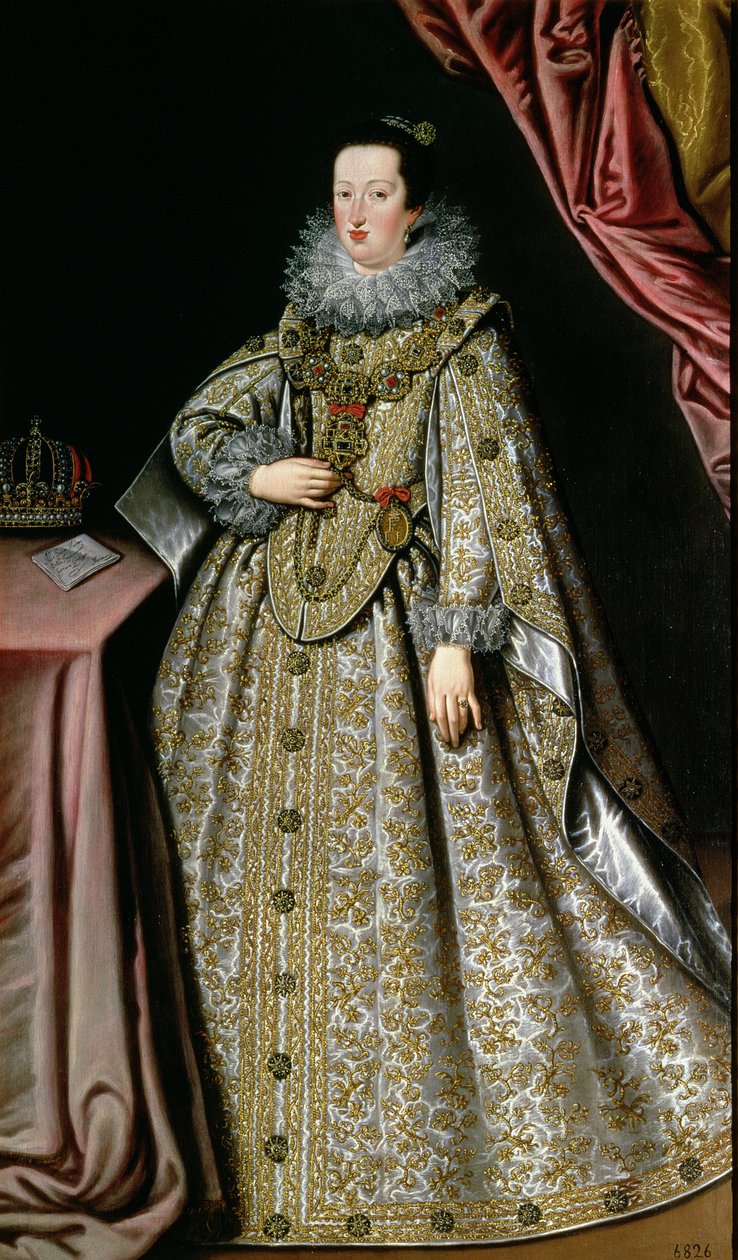 Eleanor Gonzaga (1598-1655), II. Ferdinand'ın (1578-1637) Kutsal Roma İmparatoru'nun karısı, 17. yüzyılın başlarında by Lucrina Fetti