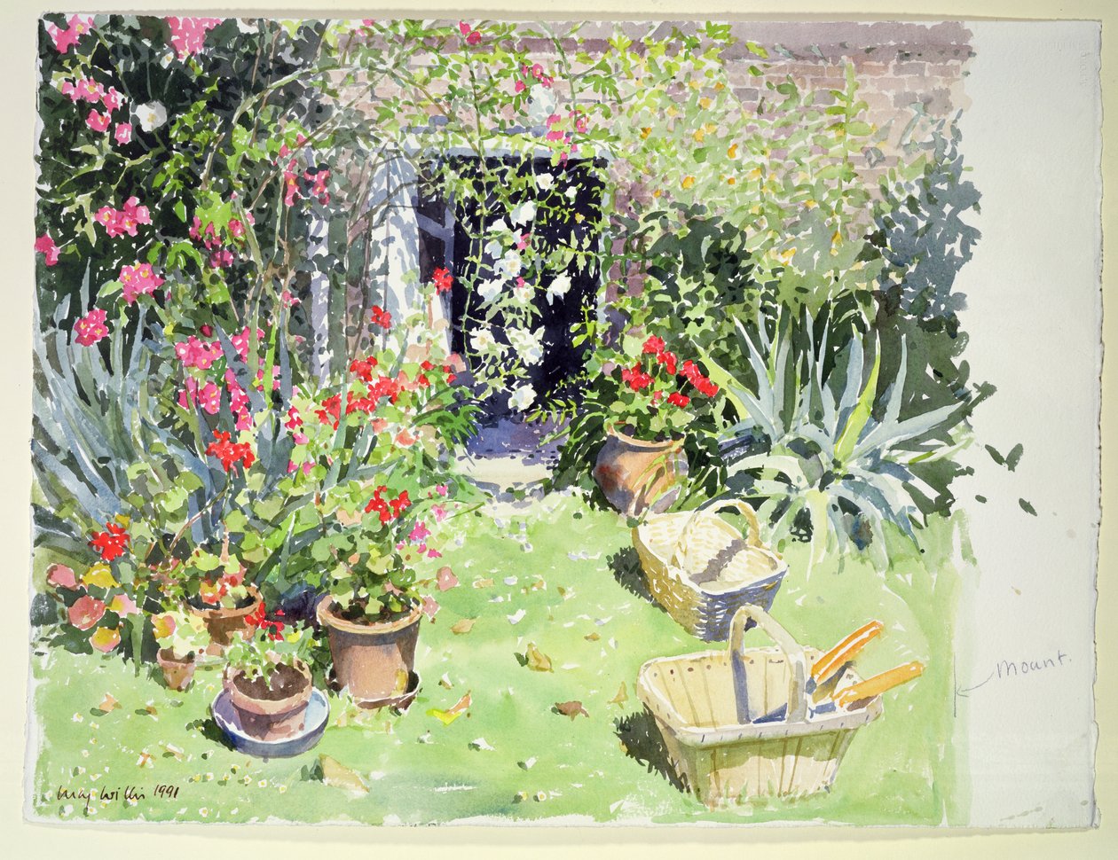 Dış Görünüm, 1991 (kağıt üzerinde wc) by Lucy Willis