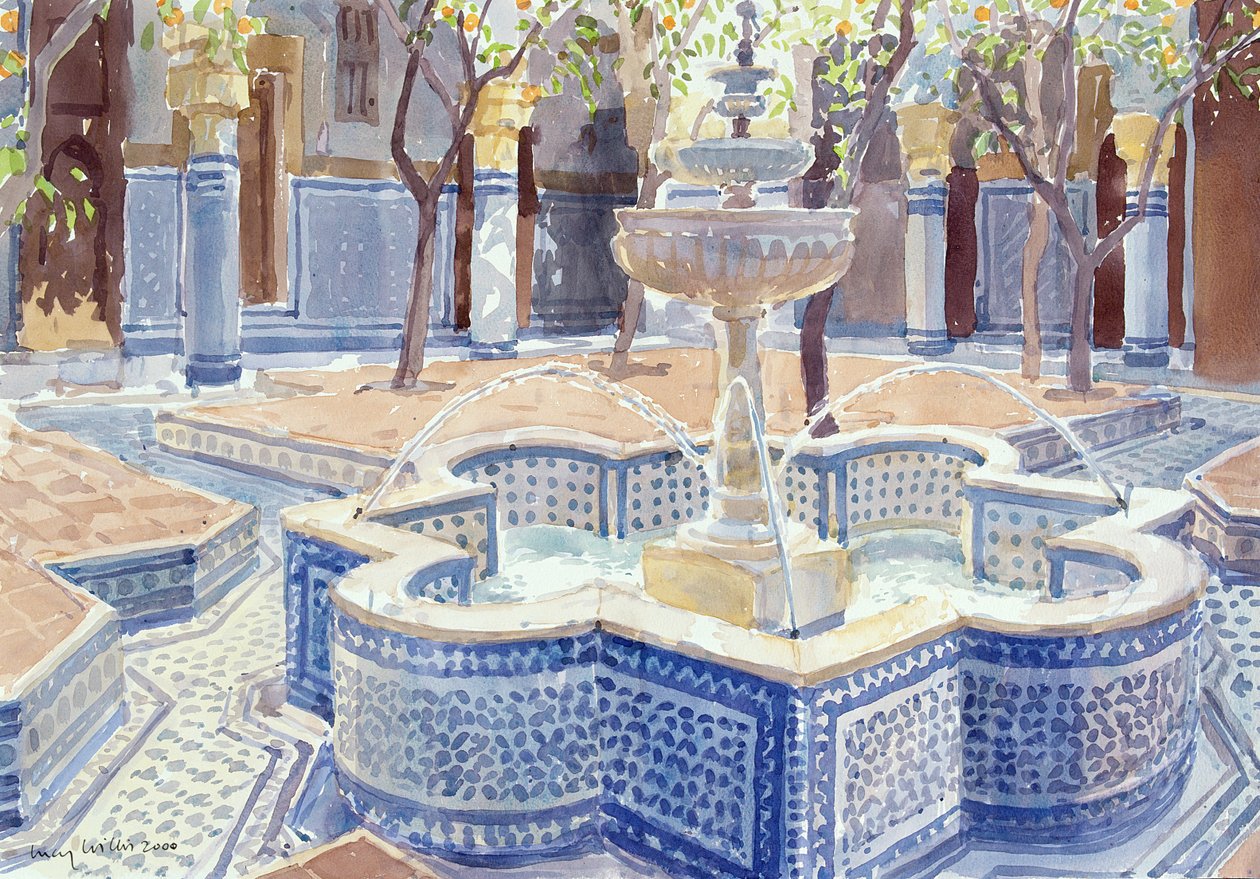 Mavi Çeşme, 2000 (kağıt üzerinde wc) by Lucy Willis