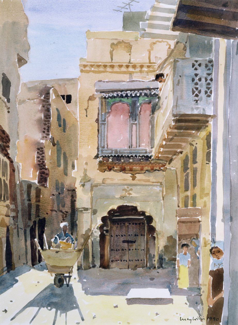 Çöp Toplayıcı, 1990 (kağıt üzerinde wc) by Lucy Willis