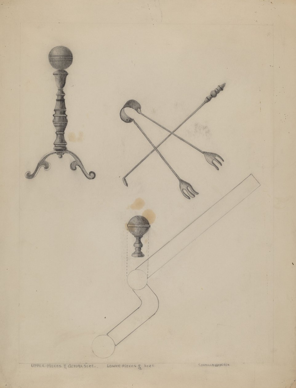 Andiron ve Şömine Takımı by Ludmilla Calderon
