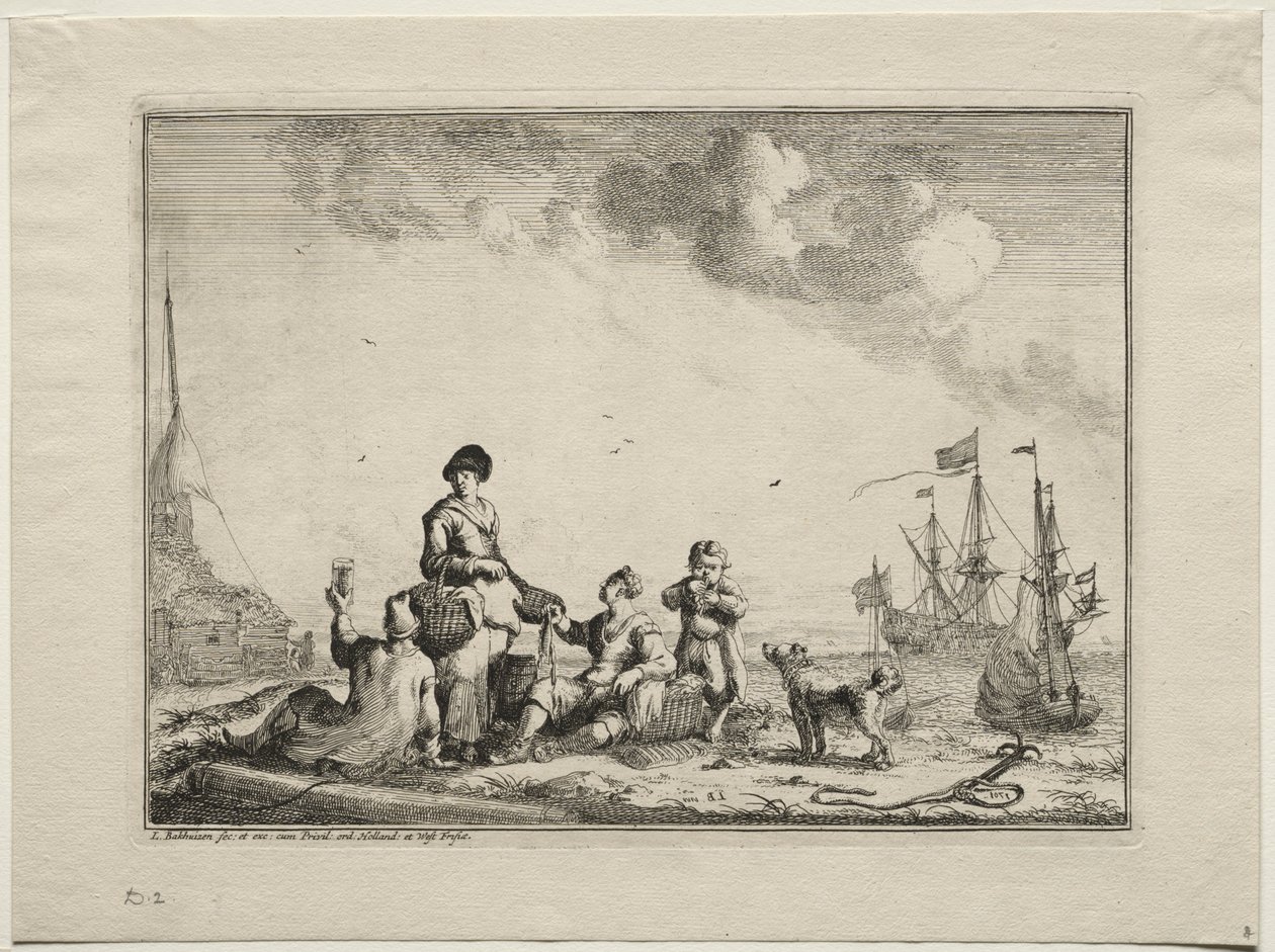 Balık Satıcısı, 1701. by Ludolf Backhuysen