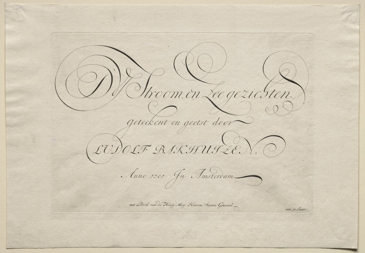 IJ Nehri ve Deniz Manzaraları, 1701. by Ludolf Backhuysen