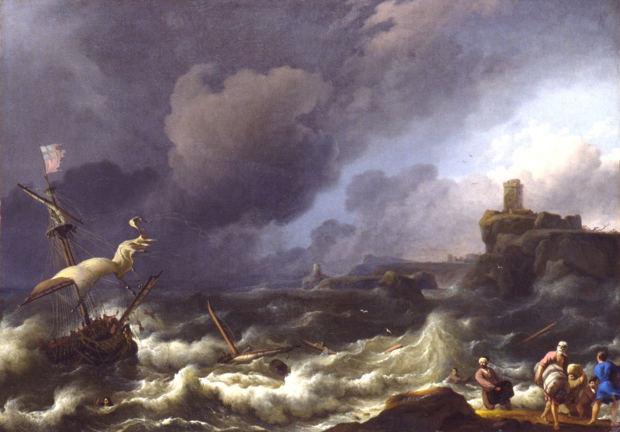 Fırtına, 17. yüzyılın sonlarında by Ludolf Backhuysen I