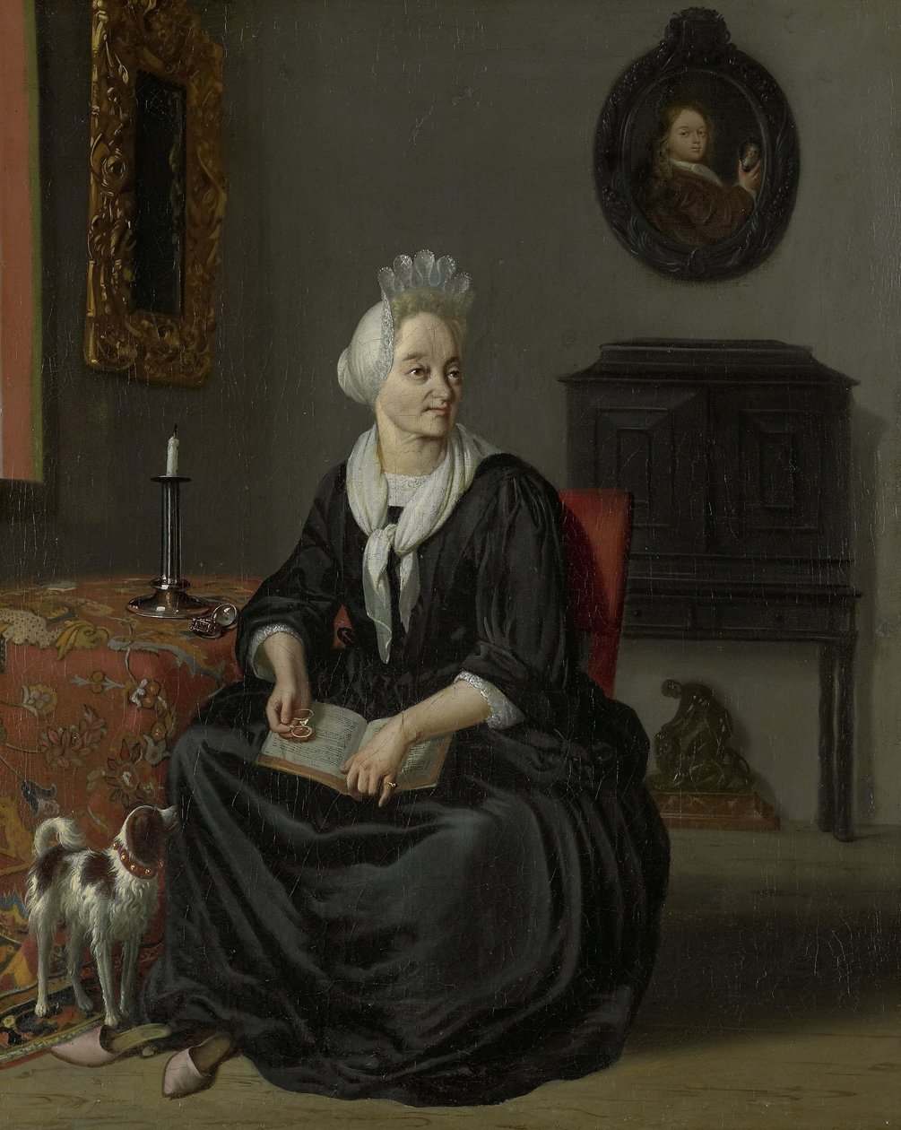 Anna de Hooghe (1645-1717). Ressamın Dördüncü Karısı by Ludolf Bakhuysen