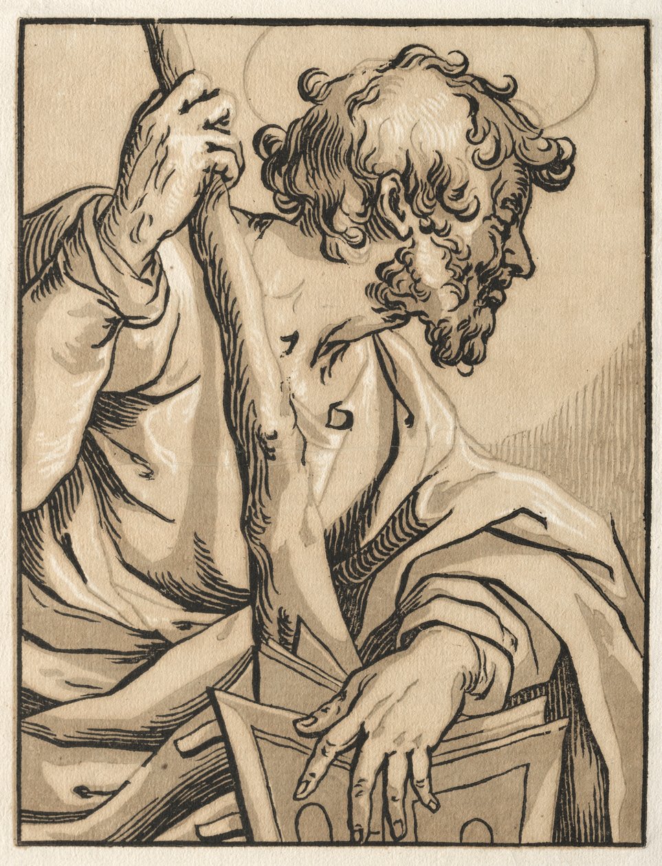 İsa ve Havariler: Kulüp ile St. Judas Thaddeus, 1600