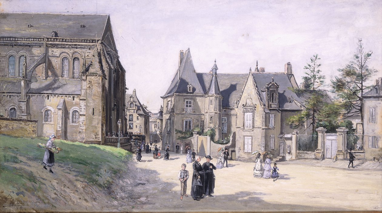 Küçük Köy Meydanı; La Petite Place du Köyü, 1870 by Ludovic Piette