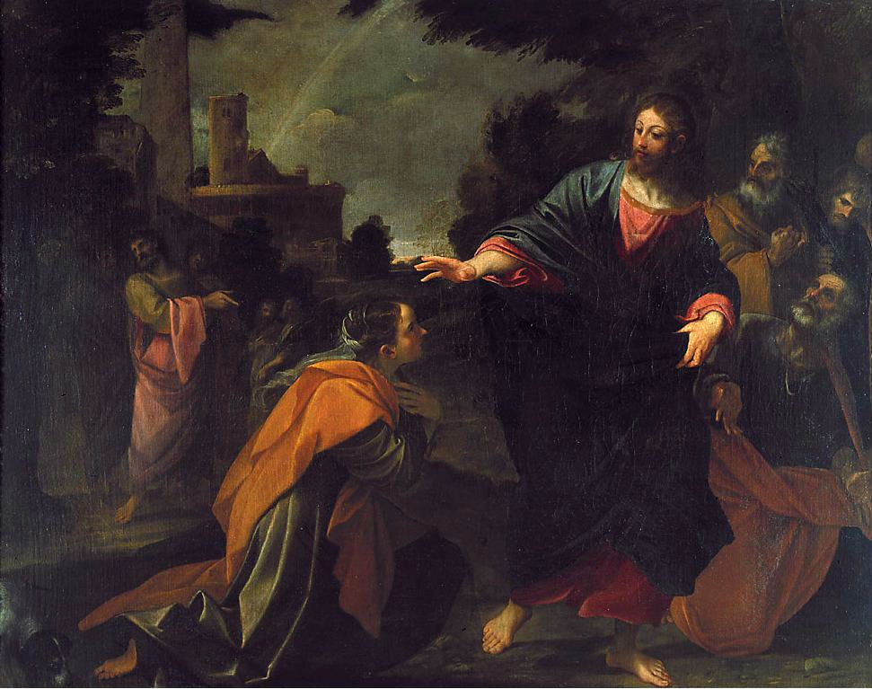 Mesih ve Kenanlı Kadın by Ludovico Carracci