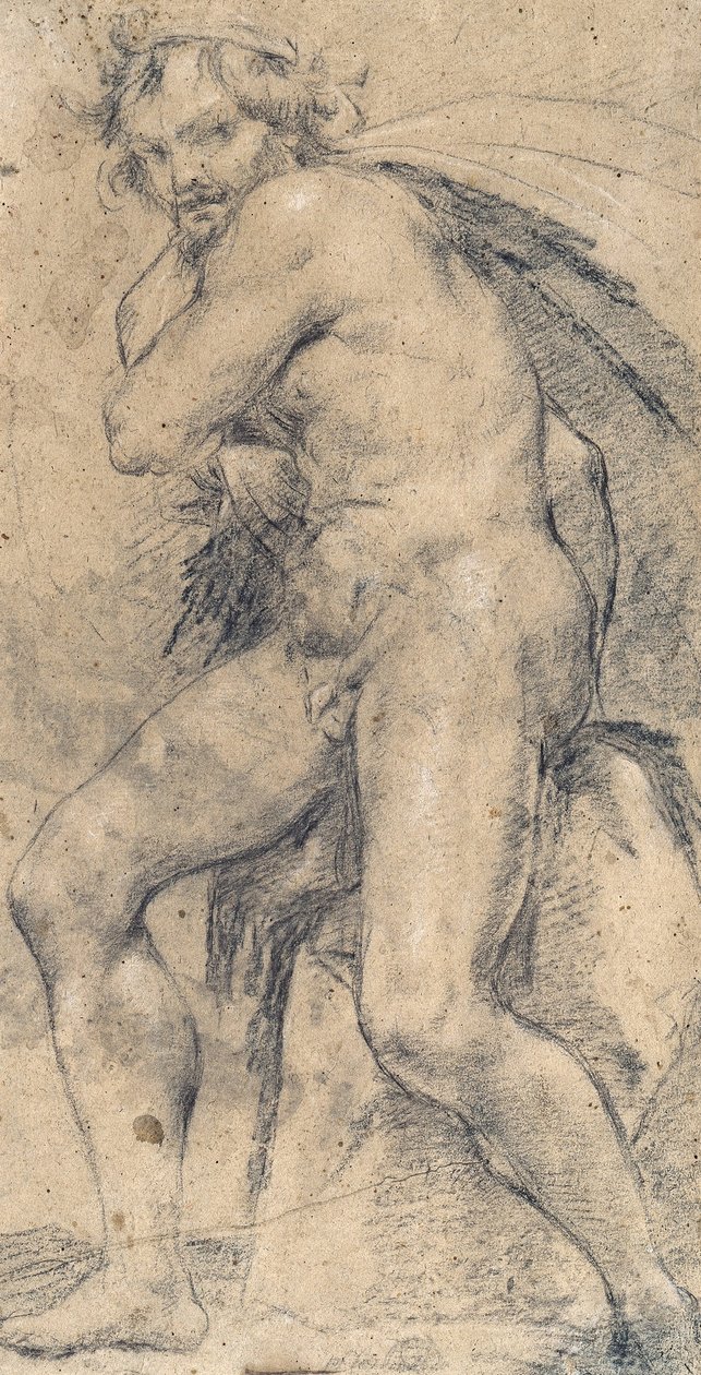 Erkek Çıplak (Herkül) by Ludovico Carracci