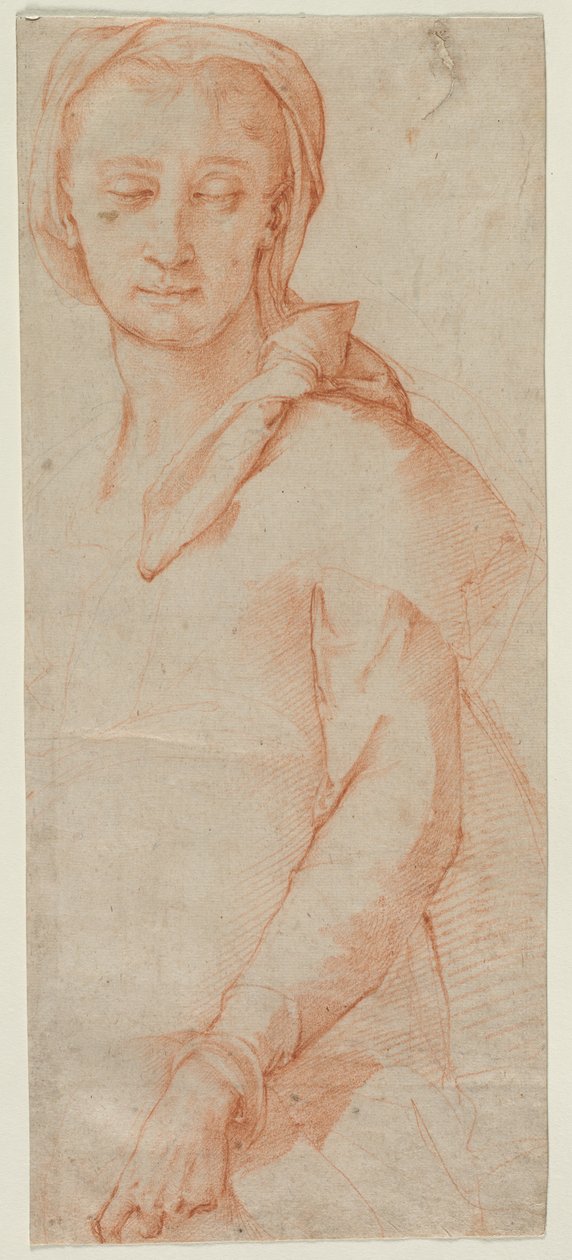 Bir Kadının Yarım Boy Figür Çalışması, 1500