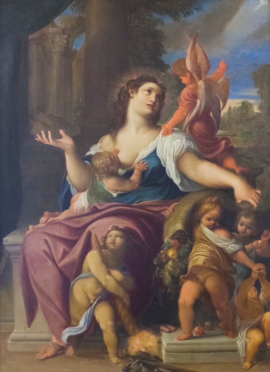 Sadaka (tuval üzerine yağlıboya) by Ludovico Carracci