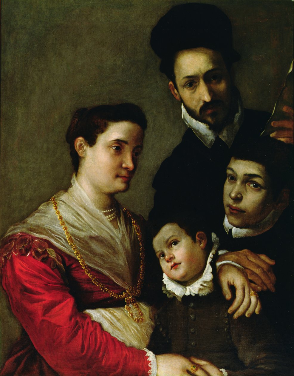 Tacconi ailesinin portresi (tuval üzerine yağlı boya) by Ludovico Carracci