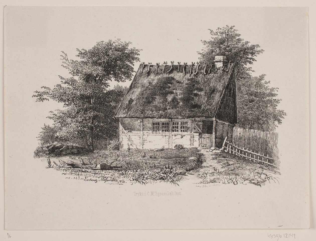 bir çiftlik evi by Ludvig Messmann