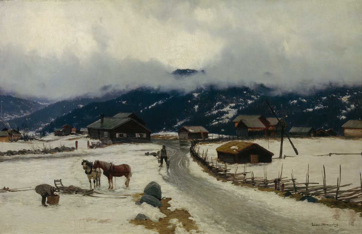 Kış mevsimi by Ludvig Skramstad