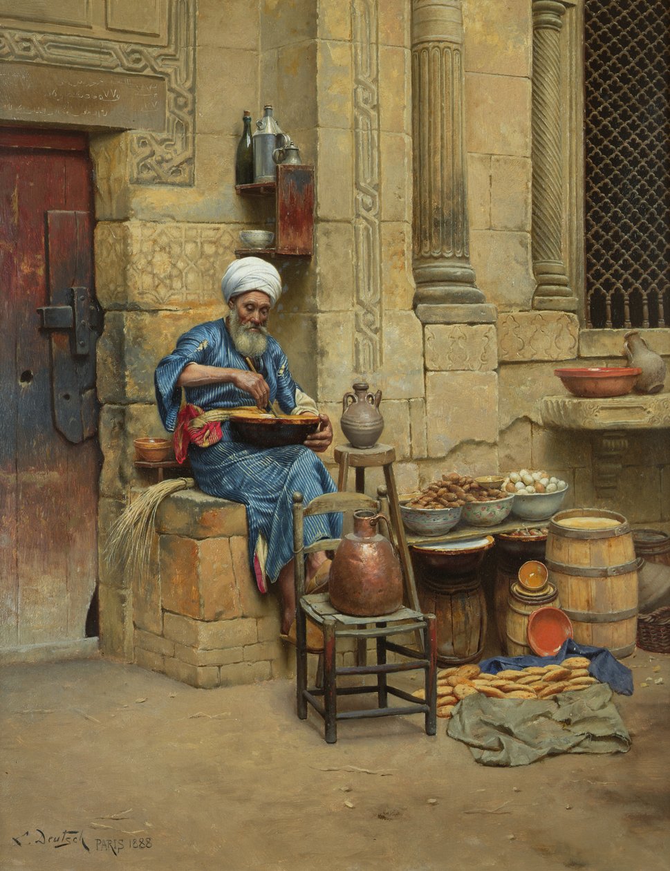 Sokak Tüccarı, 1888 by Ludwig Deutsch