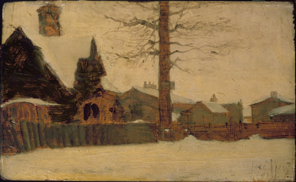 Bir Kış Manzarası by Ludwig Munthe