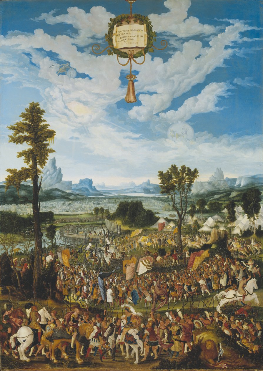 Horatius Cocles, Kral Porsennas Ordusunu Roma Dışında Durduruyor by Ludwig Refinger