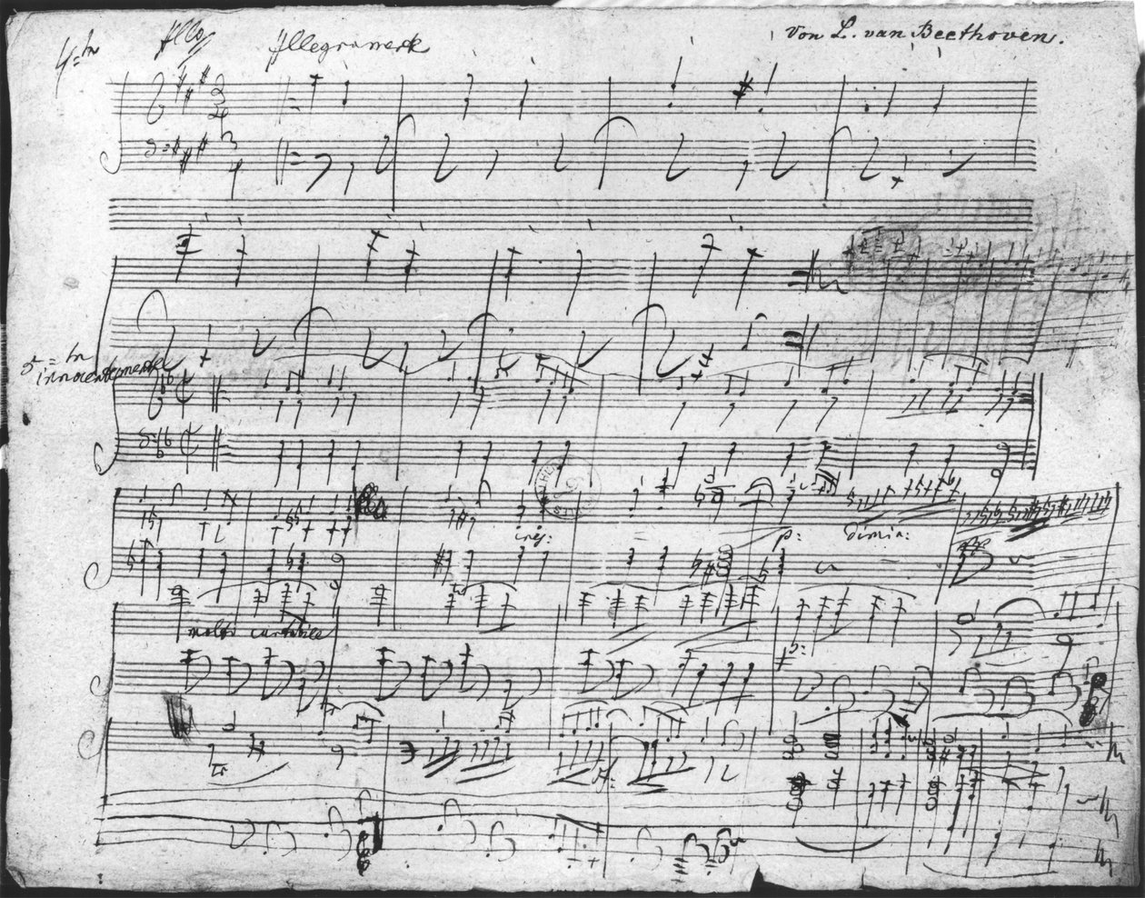 10. Bagatelle opus 119 için imza puan tablosu by Ludwig van Beethoven