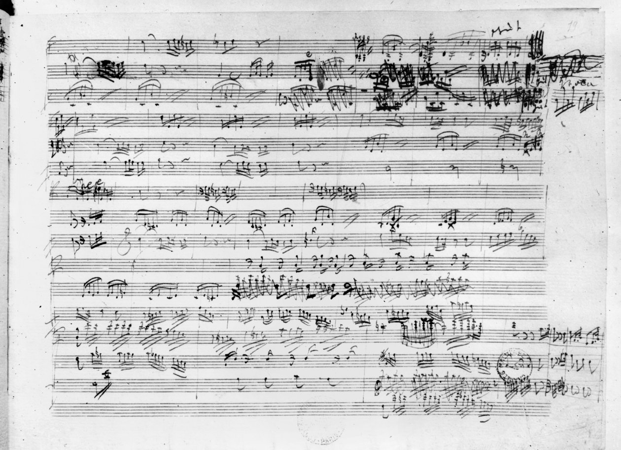 Trio mi bemol opus 3 için imza puan tablosu by Ludwig van Beethoven
