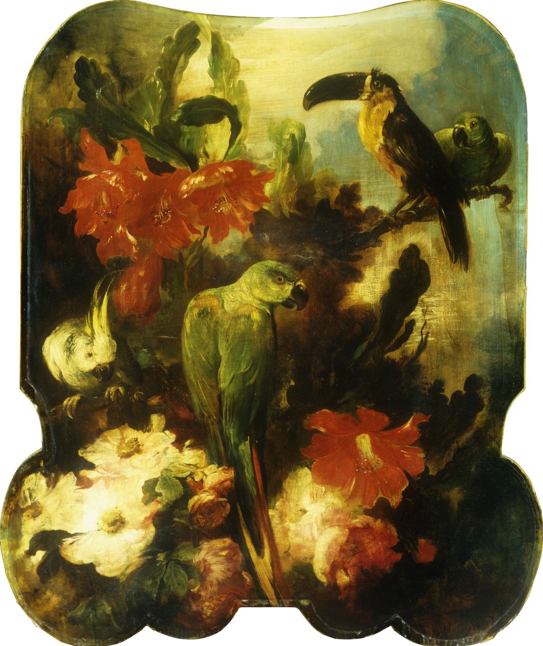 Egzotik Kuşlar ve Çiçekler by Ludwig Adam Kunz