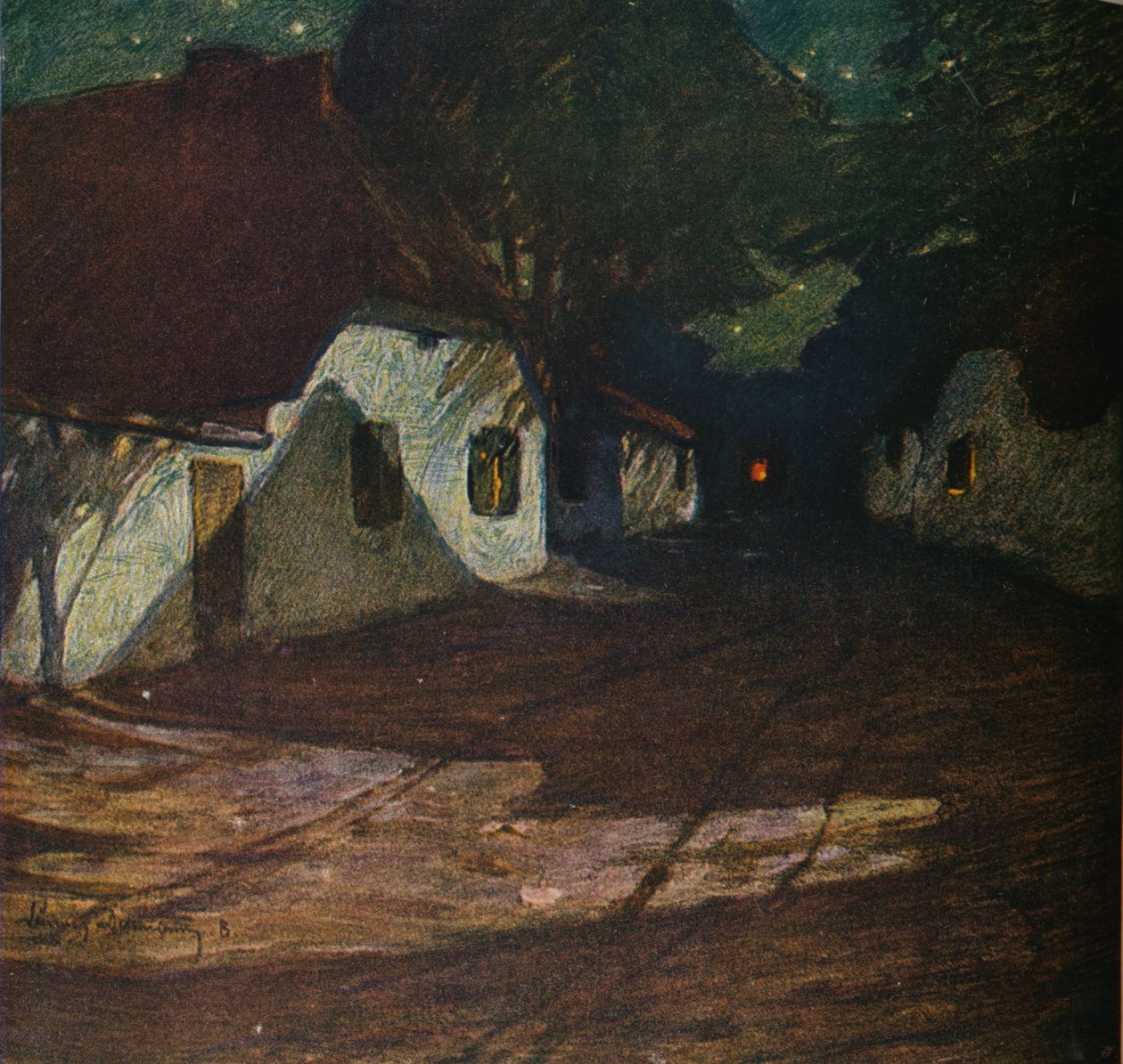 Ayışığında Bir Gece, c1900, 1905 by Ludwig Dettmann