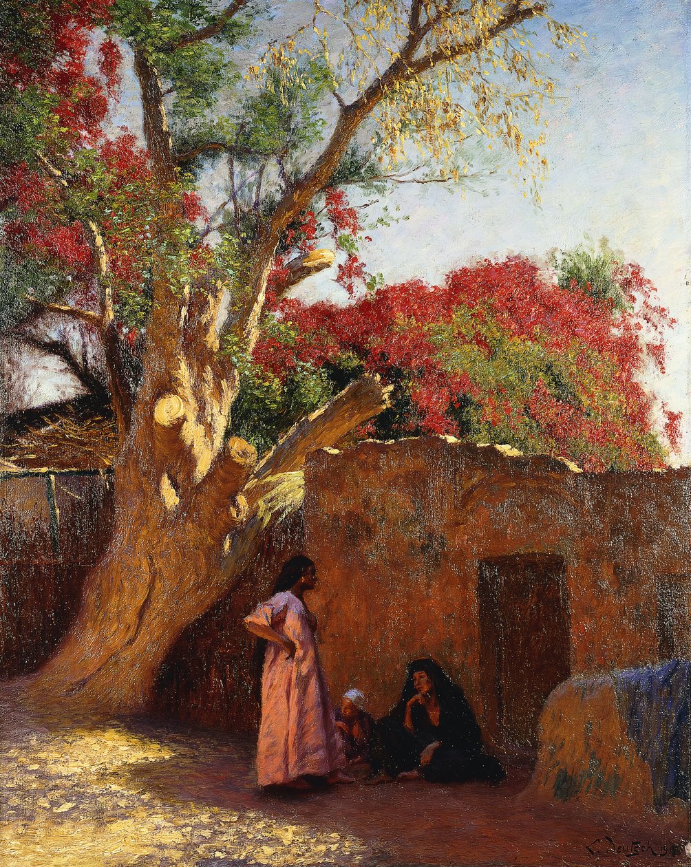 Köyün Dışında Bir Arap Ailesi by Ludwig Deutsch