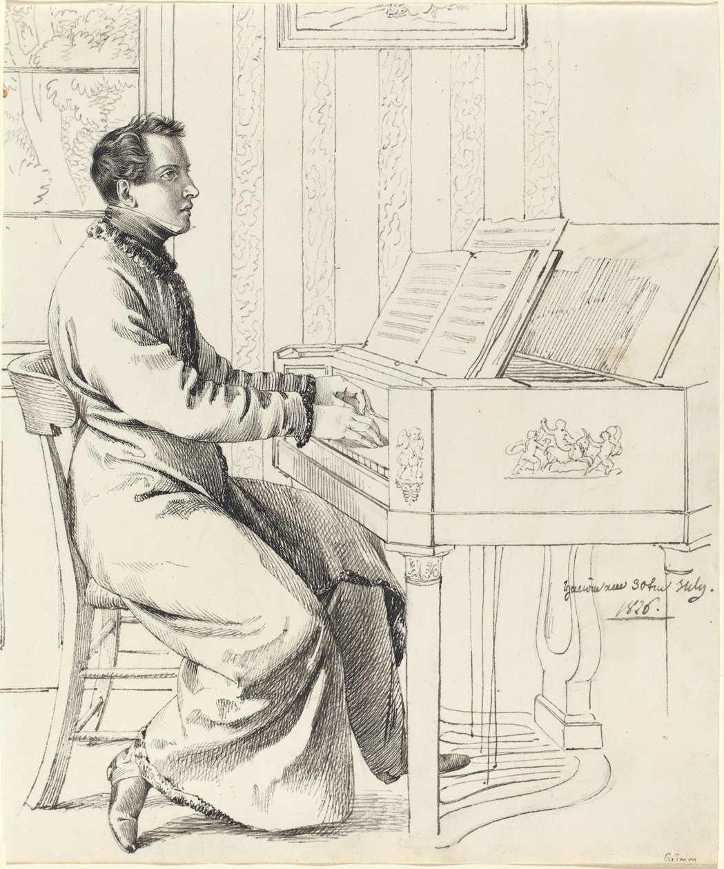 Grimm, Ludwig Emil  German, 1790 - 1863  The Artist