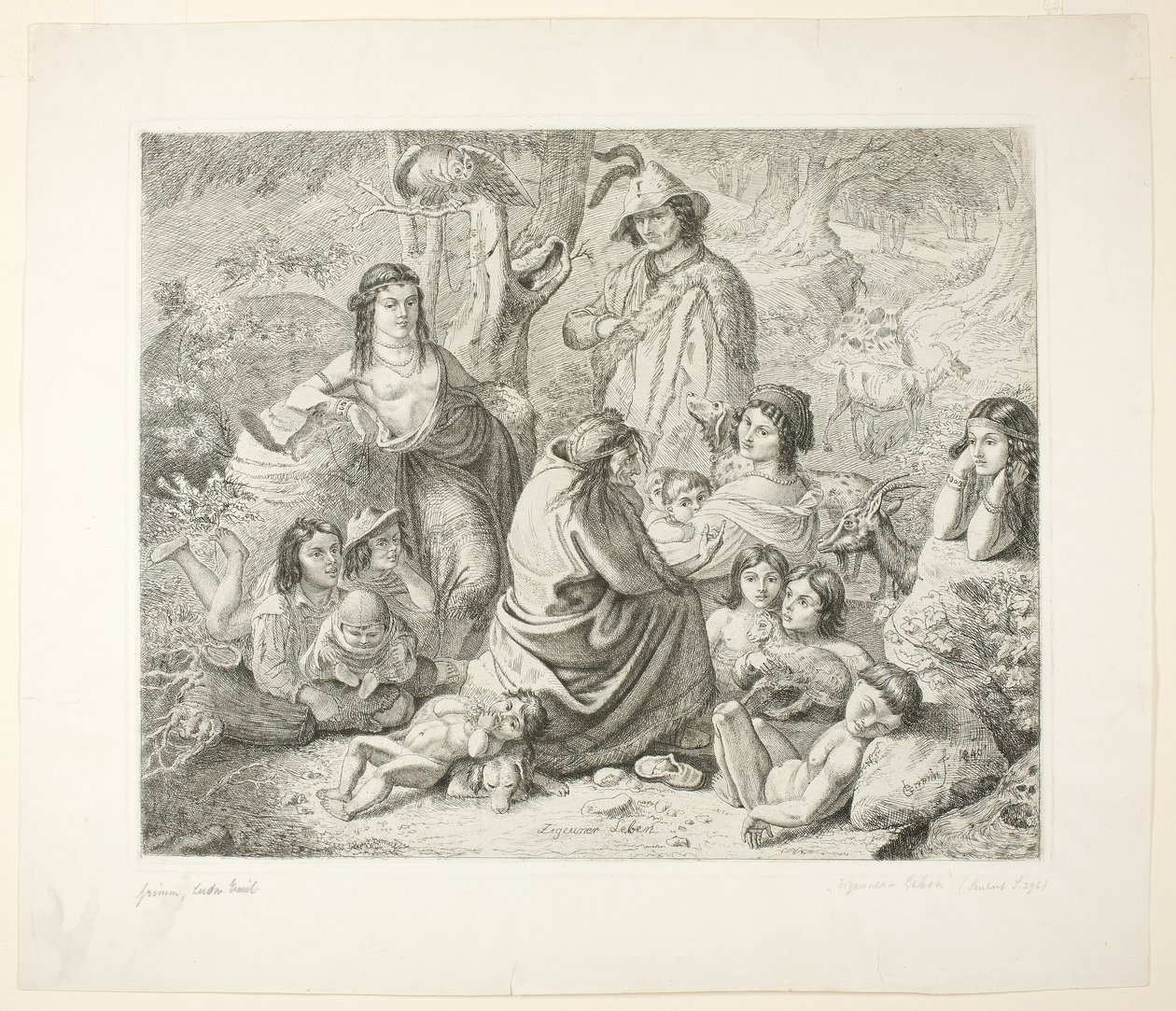 Çingene hayatı by Ludwig Emil Grimm