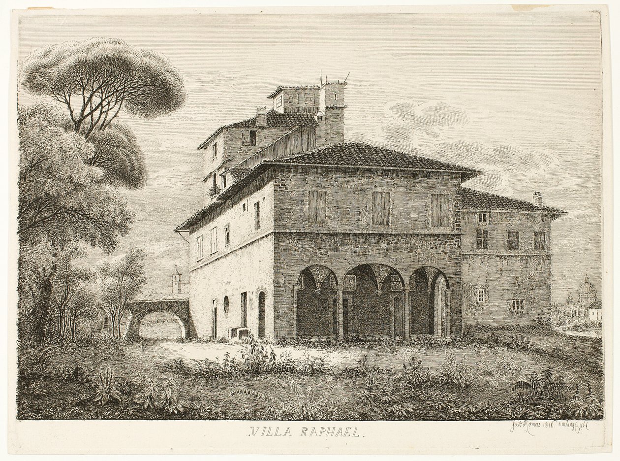 Villa Raphael, Roma by Ludwig Emil Grimm