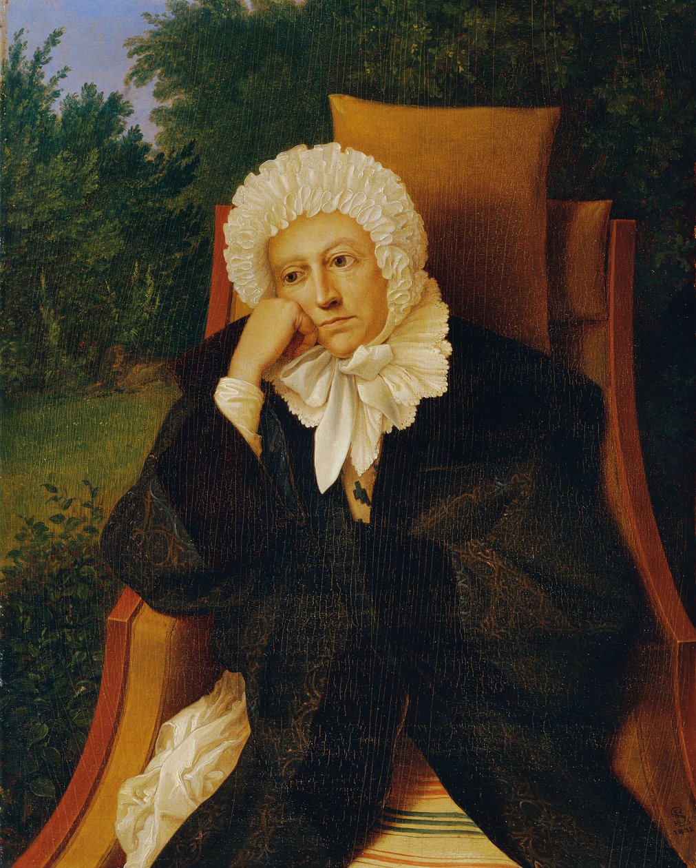Bayan koltukta by Ludwig Ferdinand Schnorr von Carolsfeld