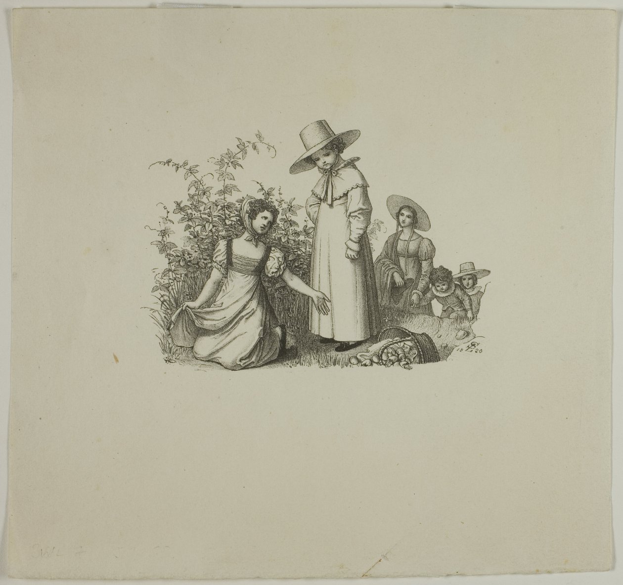 Piknik Sepetli Aile by Ludwig Ferdinand Schnorr von Carolsfeld