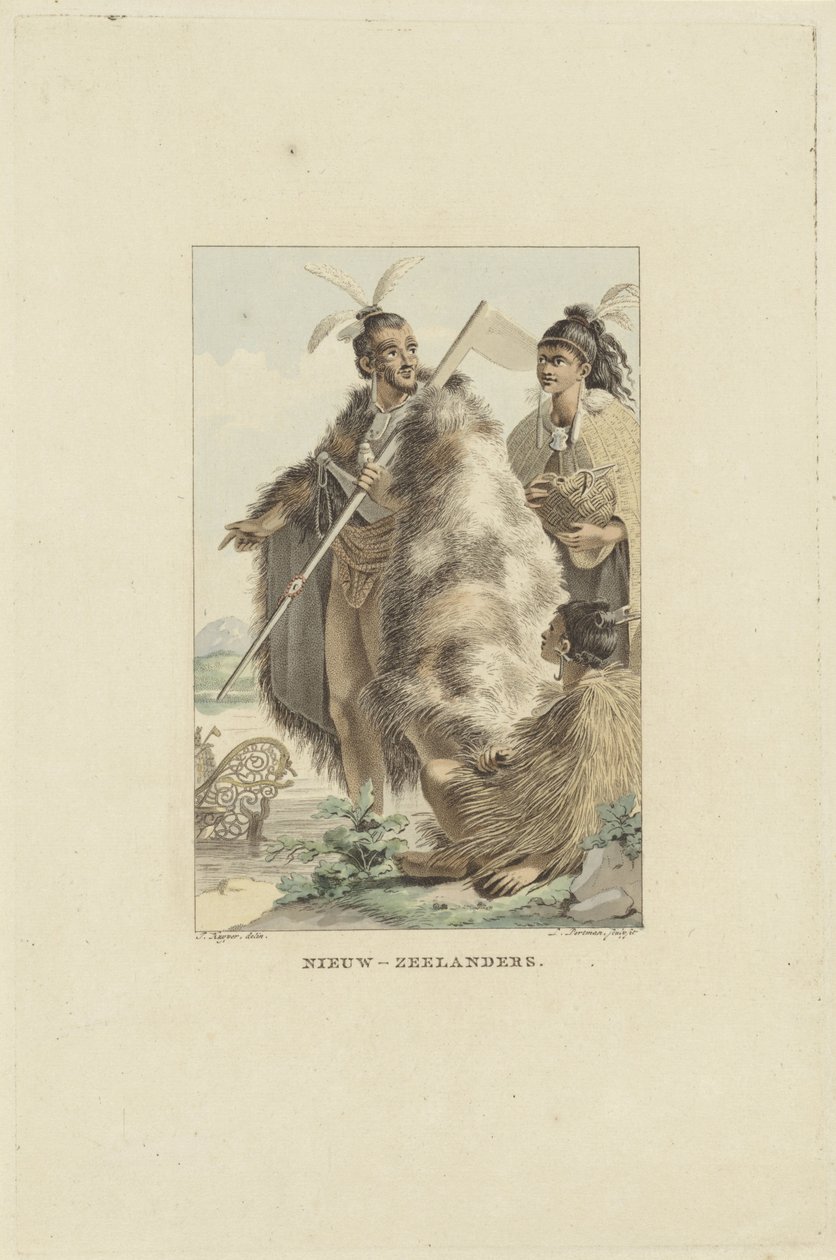 Yeni Zelandalılar Yeni Zelandalılar (nesne üzerindeki başlık) by Ludwig Gottlieb Portman